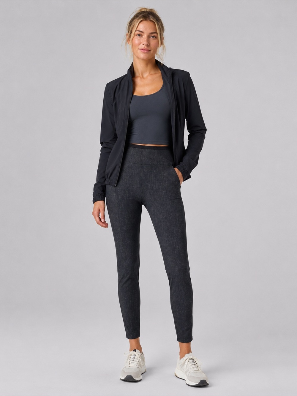 Lululemon Here to There High-Rise 7/8 Pant
Crosshatch Texture Black size 12